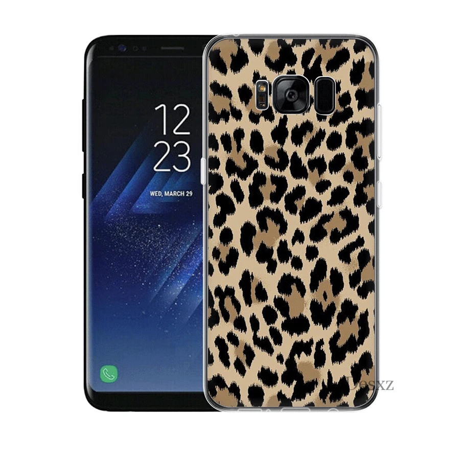 Мобильный чехол для телефона для samsung A3 A5 A6 A7 A8 A9 A10 A20 A30 A40 A50 A60 A70 в твердом переплете с леопардовым принтом классные