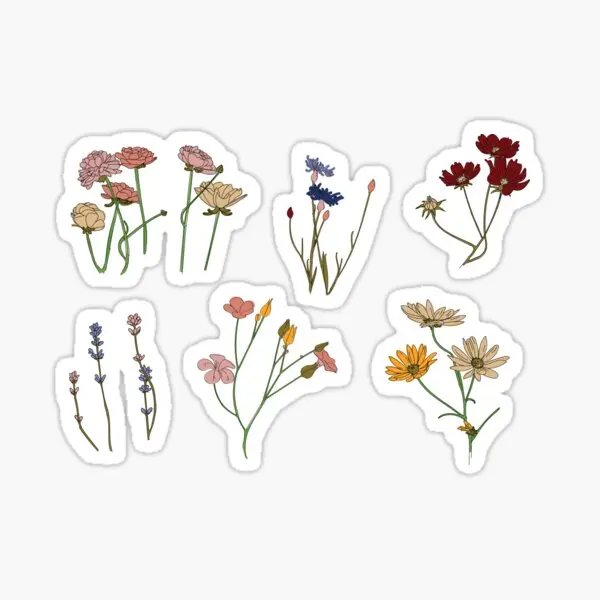 flower garden car sticker matte paper for decor window wall funny print cartoon bumper background art decorations car stickers aliexpress