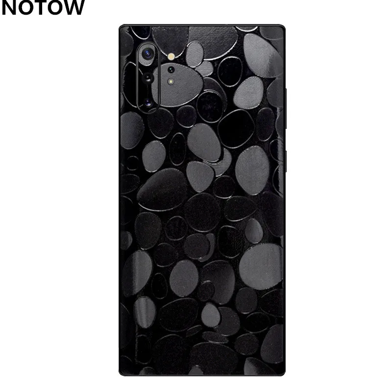Stone pattern Наклейка NOTOW из крокодиловой кожи ПВХ защитная пленка для samsung Galaxy Note10/Note10plus/A50/A70 - Цвет: Stone pattern