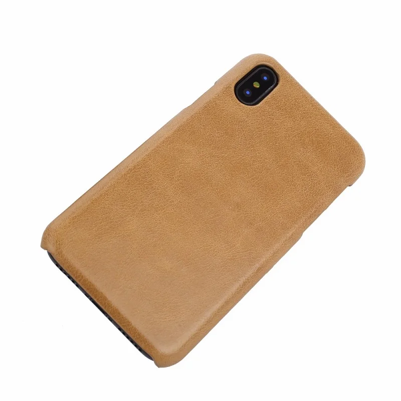 Роскошный чехол из натуральной кожи для iPhone XS Max XR X Тонкий Простой чехол для телефона для iPhone 6 6S 7 8 Plus 11 Pro Max Coque