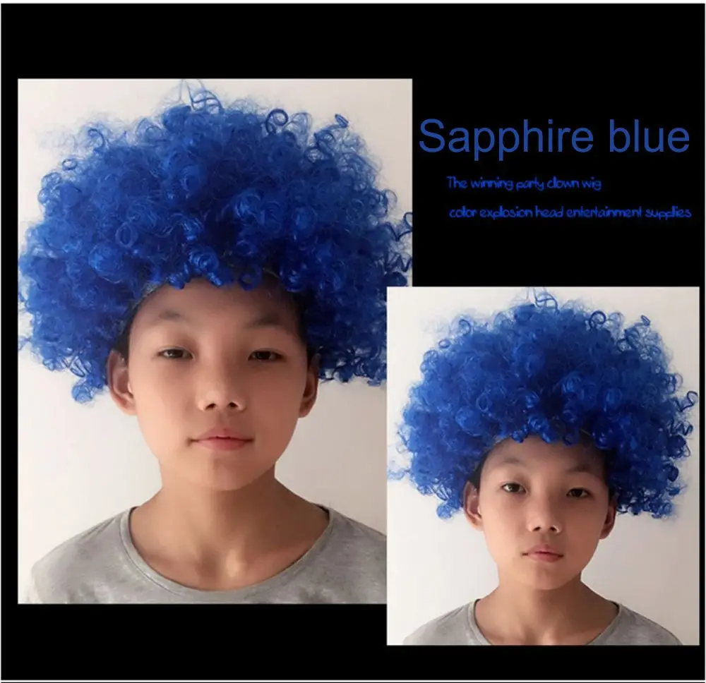 Clown funny wig colorful big-haired child headwear