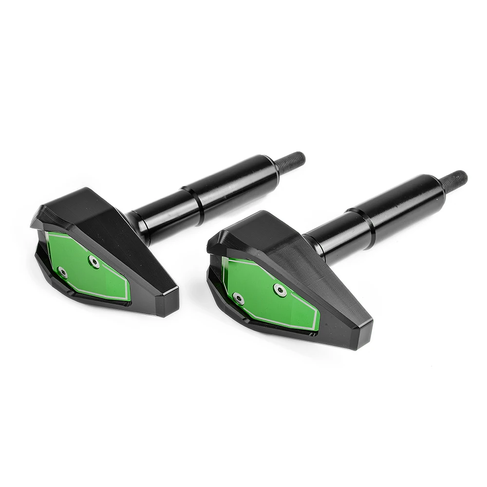 Рамка Ползунки для Kawasaki Z900 обтекатель Крышка защита двигателя Краш Pad защита от падения аксессуары для мотоциклов - Цвет: Green