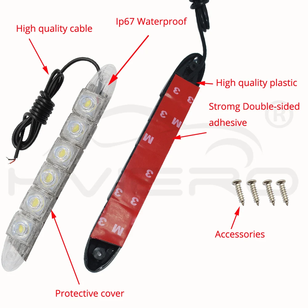 Hviero Car Styling COB DRL Fog Lights Flexible Silicone white Daytime Running Lights Auto Head Lamp Waterproof 10w Bright Led Fog Light car styling