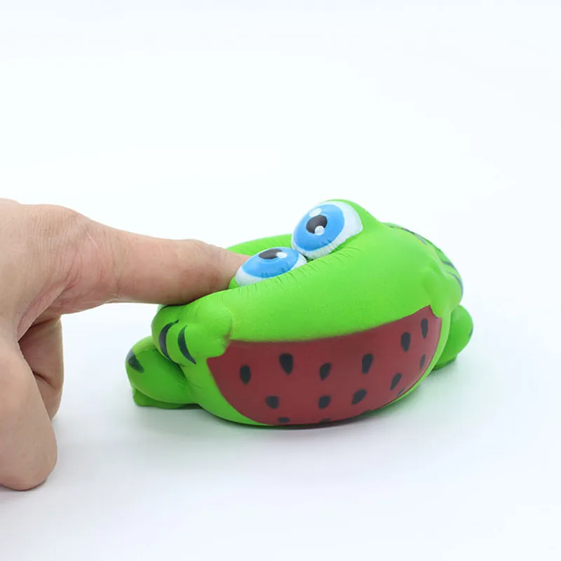 Сжимаемые игрушки мягкий искусственный милый игрушка-лягушка PU медленное восстановление модель животного мягкая игрушка для снятия стресса