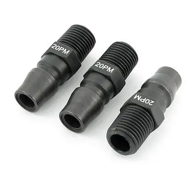 

3 Pcs 1/4PT Thread Pneumatic Pipe Coupling Quick Coupler Connector 20PM
