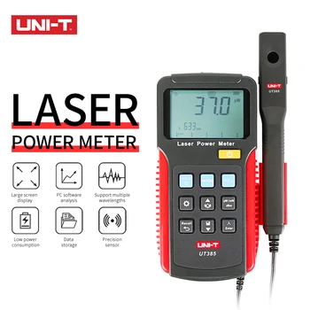 

Laser power meter UT385 Precision laser sensor Split design retractable spring wire LCD screen display Multiple wavelengths