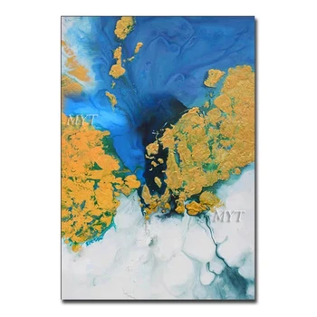 

100% Hand Painted Abstract Colorful Oil Painting Dye Canvas Wall Art Home Decorative Picture Artwork Unframed Art Piece For Room