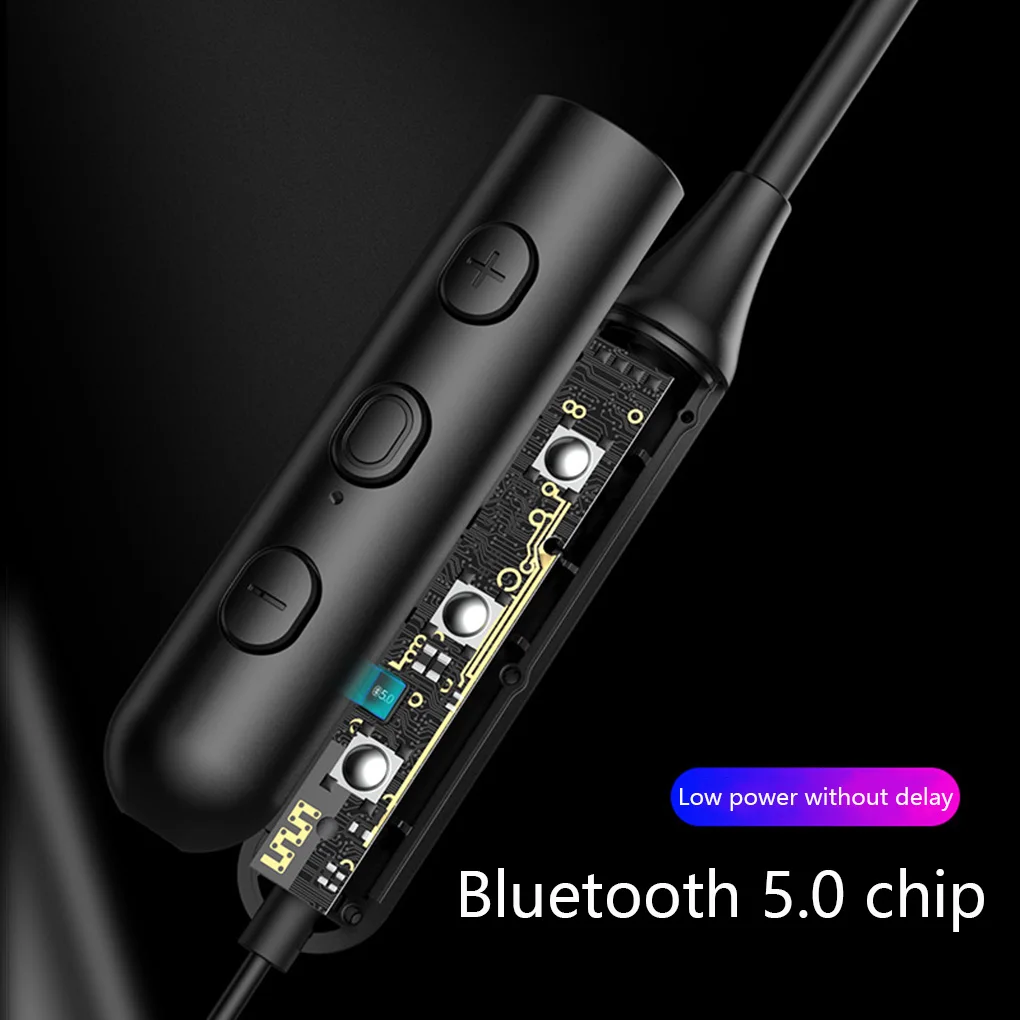 Беспроводные наушники с шейным креплением Спортивные Bluetooth 5 0 гарнитура для
