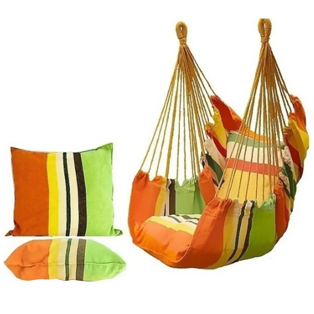 150kg Hammock Garden Hang Lazy Chair Swinging Indoor Outdoor Furniture Hanging Rope Chair Swing Chair Seat bed Travel Camping