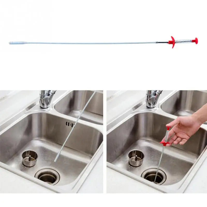 Сливной забиватель воды раковина очиститель змея Unblocker кухня ванна стержень для удаления волос