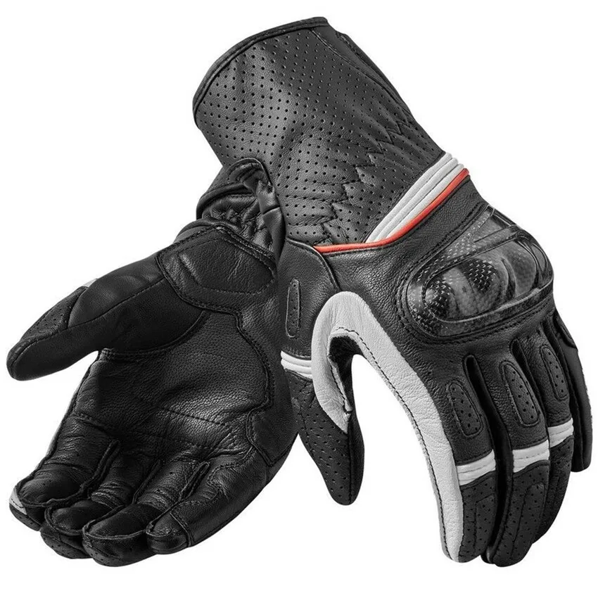 

2019 Revit Leather perforated carbon fiber Motorcycle Gloves Road Riding Gloves Men Breathable Gloves