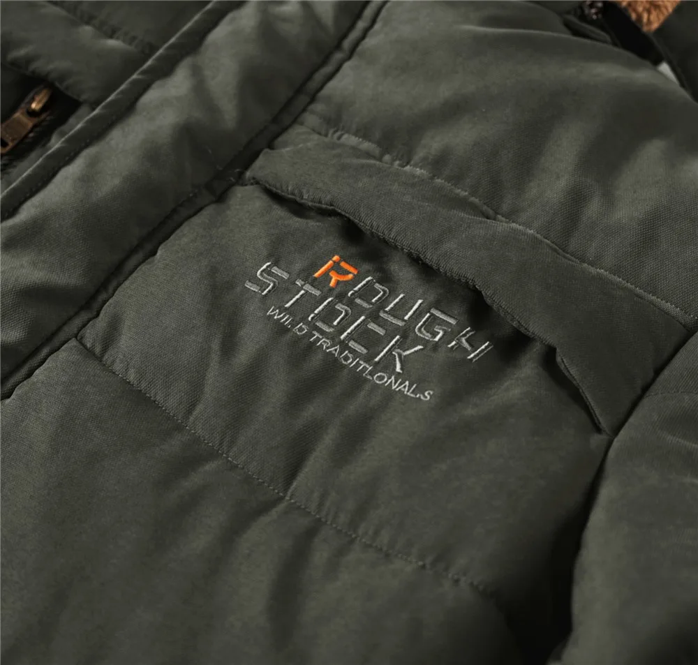 Мужская зимняя куртка размера плюс 8XL Толстая теплая парка флисовая с капюшоном военная зимняя куртка ветровка мужская куртка с несколькими карманами