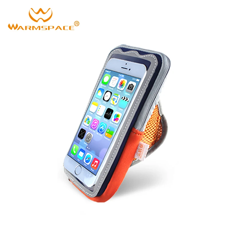 Winter electric heated gloves heated phone bag multifunctional antifreeze case with rope for outdoor sport warm bag Ski gloves - Цвет: Orange