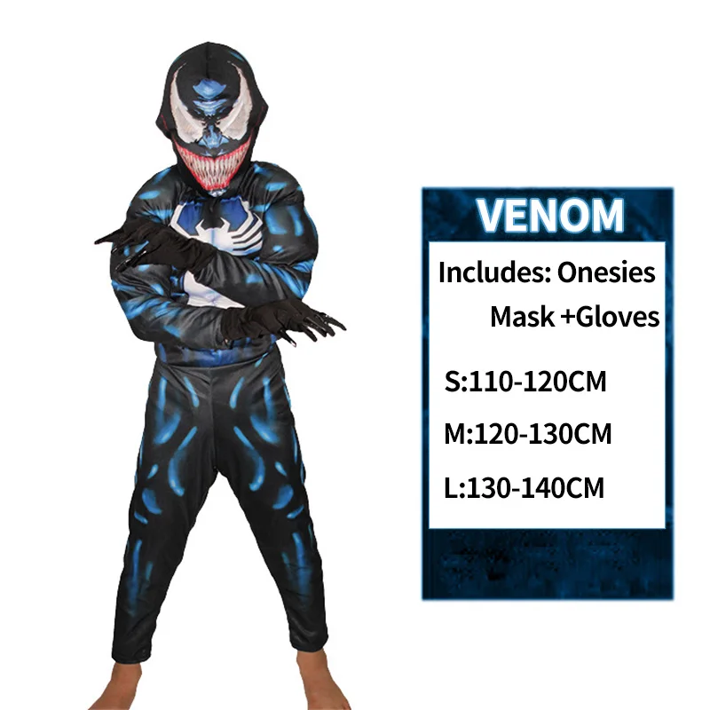 venom42-24.85 Костюм Чудо-Женщина фильм для детей платье пачка косплей аниме костюм супергероя на Хэллоуин для девочек вечерние Косплей женское платье - Цвет: venom42-24.85