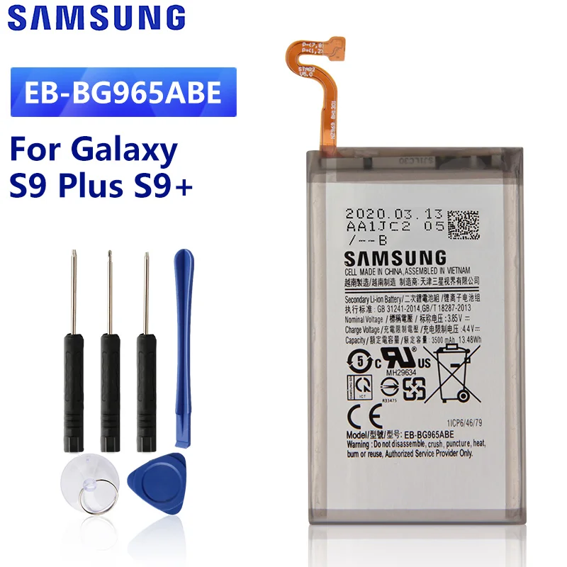 Оригинальная запасная аккумуляторная батарея для SAMSUNG Galaxy S9 Plus G965F + EBBG965ABE