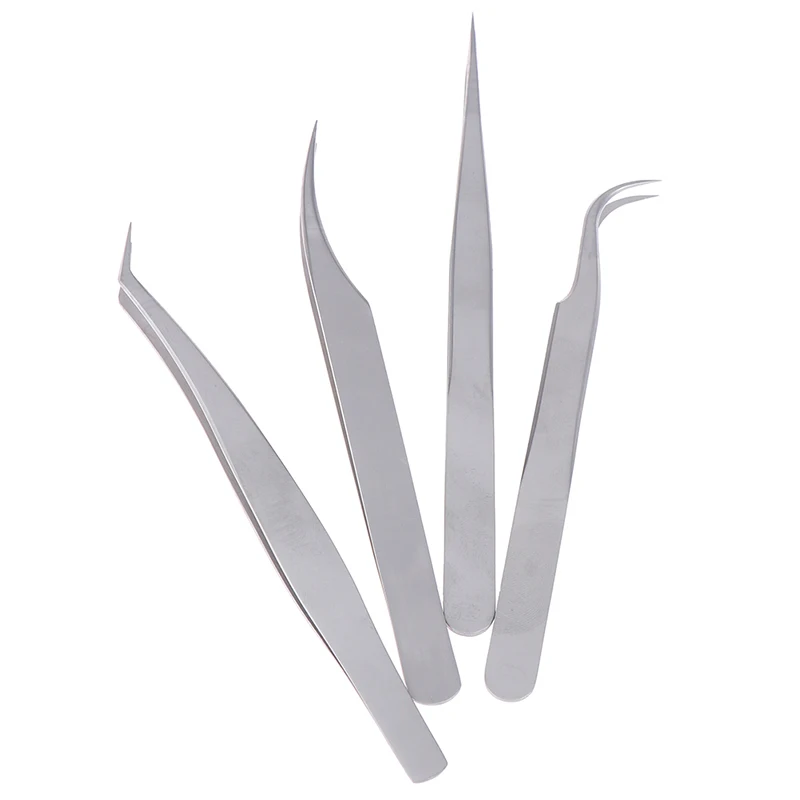 1pc Profession Stainless Eyebrow Tweezer Eyelash Flower Extension Beauty Makeup Tools High Precision Quality Tweezers
