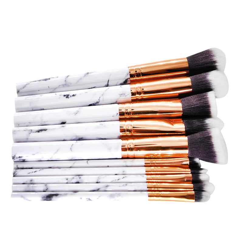 10Pcs Professional Kits Eye Shadow Lip Blending Make Up Brushes Powder Foundation Brush Concealer Makeup Brushes Set