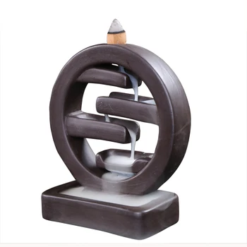 

Incense Ceramic Backflow Incense Burner Creative Home Decor Incense Holder Censer Living Room Office Ornament Ceramic W
