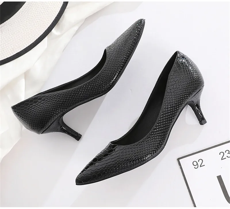 2020 Spring Summer New Slip On Pumps Women's Shoes Sexy Pointed Toe Office Ladies Work Shoes Small High Heels Female Pumps Shoes (2)
