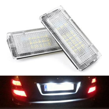 

New Arrival High Quality 18 LED License Plate Light Lamp Waterproof White For BMW 3 Series E46 4D Tube
