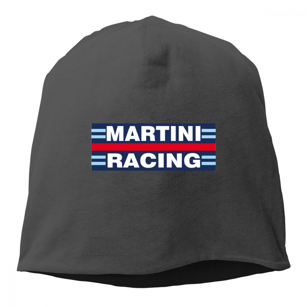 Черный Martini Racing/вязанная хлопковая шапка с принтом Skullies для мужчин и женщин, Кепка на весну и осень, Уличная Повседневная Спортивная Кепка в стиле хип-хоп, шапочки - Цвет: Черный
