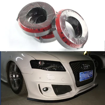 

Car Bumper Lip Front Skirt Protector For AUDI 2000-2020 Car Scratch Proof Adhesive Strip Rubber Bumpers Body Kit Strip
