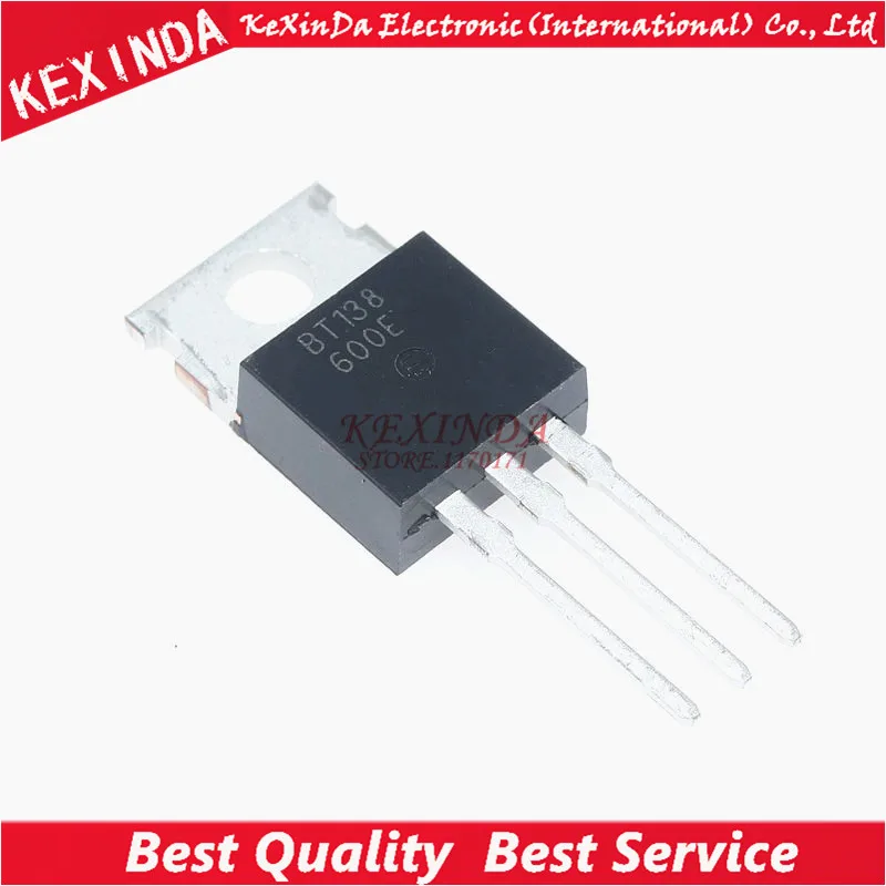 Бесплатная доставка 100 шт./лот BT138-600E BT138 TRIAC SENS ворота 600 в 12A TO-220 новое и