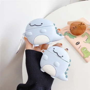 

Cute Dinosaur Case for Airpods 1/2 Cartoon Soft Silicone Shockproof Earphone Protect Cover for Apple AirPods Pro 3