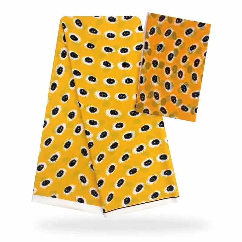 Африканская восковая лента, Шелковый воск, Анкара,, атласная ткань, 4 Ярда, audel/modell, хлопковая ткань для платья+ 2 ярда, шифон, XM102610