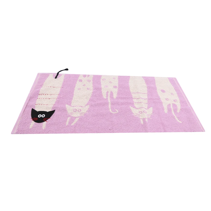 purple Детское полотенце с милым мультяшным медведем, мочалка, платок для младенцев, детское полотенце для кормления, Детские принадлежности - Цвет: purple