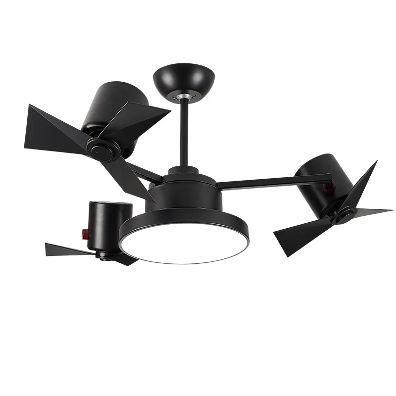 BTX Ceiling Fan Lamp Remote Control with Light Restaurant Bedroom Fan Lamp Bar Ventilator Nordic with Lamp Mute Ventilator
