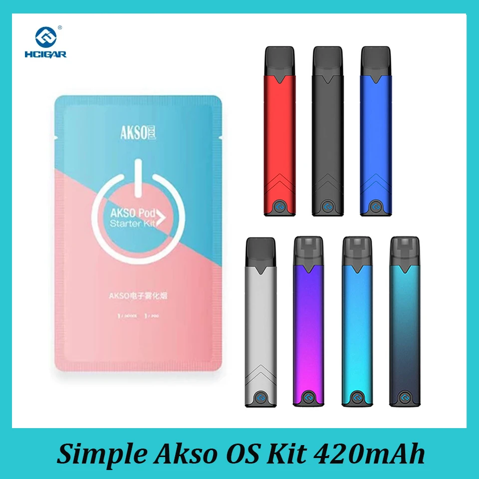 HCIGAR Akso OS System Kit 420 мАч аккумулятор 1 4 мл Ом MTL VS W01 Santi | Электроника