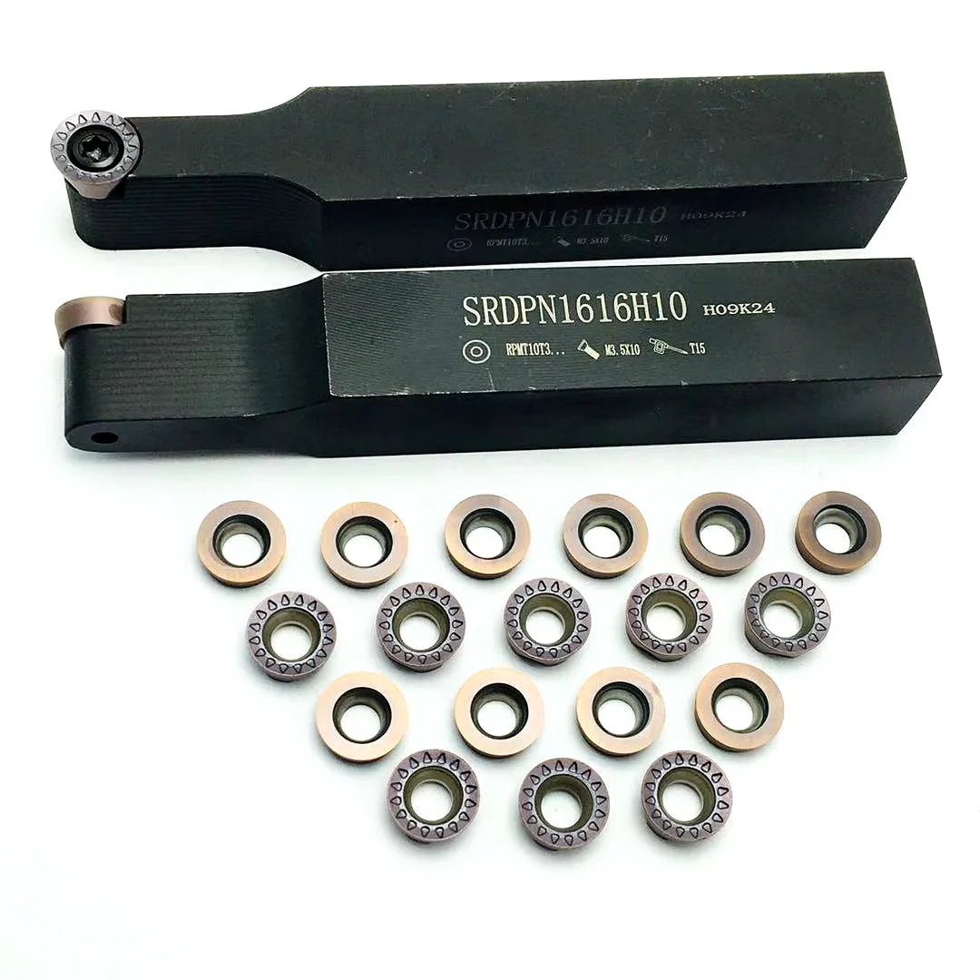 

SRDPN SRDPN1010H10 SRDPN1212H10 SRDPN1616H10 turning tool holder boring bar CNC external tool holder RPMT10T3MO carbide insert