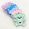 1PCS BPA Free Silicone Teethers Cartoon Animal DIY Pacifier  Baby Toys  Sensory Nursing Gift 1