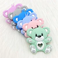 1PCS BPA Free Silicone Teethers Cartoon Animal DIY Pacifier  Baby Toys  Sensory Nursing Gift 1