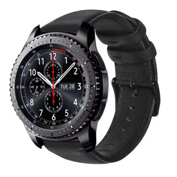 Общий Для samsung S3 Classic gear sport S2 Band galaxy watch active 40 мм 44 мм huami amazfit gtr ремешок Bip huawei GT 2 42 46 мм - Цвет ремешка: black