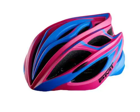 blue pink PMT дорожный велосипедный шлем, велосипедный шлем для мужчин, горный велосипед, шлем для женщин, 23 отверстия, Сверхлегкий, 245 г, M, L - Цвет: blue pink
