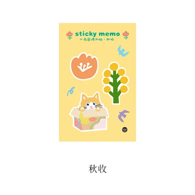 B Милый Кот и цветок серии memo pad Kawaii канцелярские N Times бумага для заметок на клейкой основе, дневник DIY блокнот школьные офисные поставки Papeleria - Цвет: B