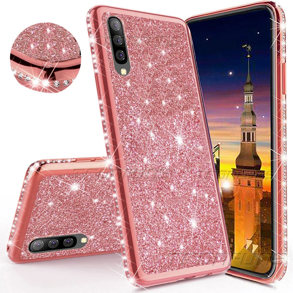 Чехол со стразами и блестками для huawei P30 P20 P Smart Z плюс Y5 Y6 Y7 Y9 Honor 20i 10i 8C 8X 8A 8S Коврики 30 20 Lite рro Мягкая обложка