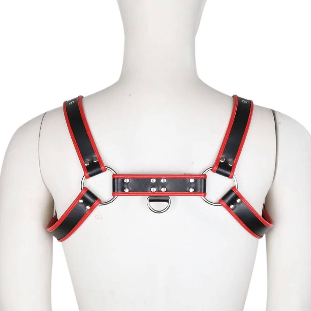 Men Leather Men Chest Harness Belt Body Harness Bandage Role Play Costume
