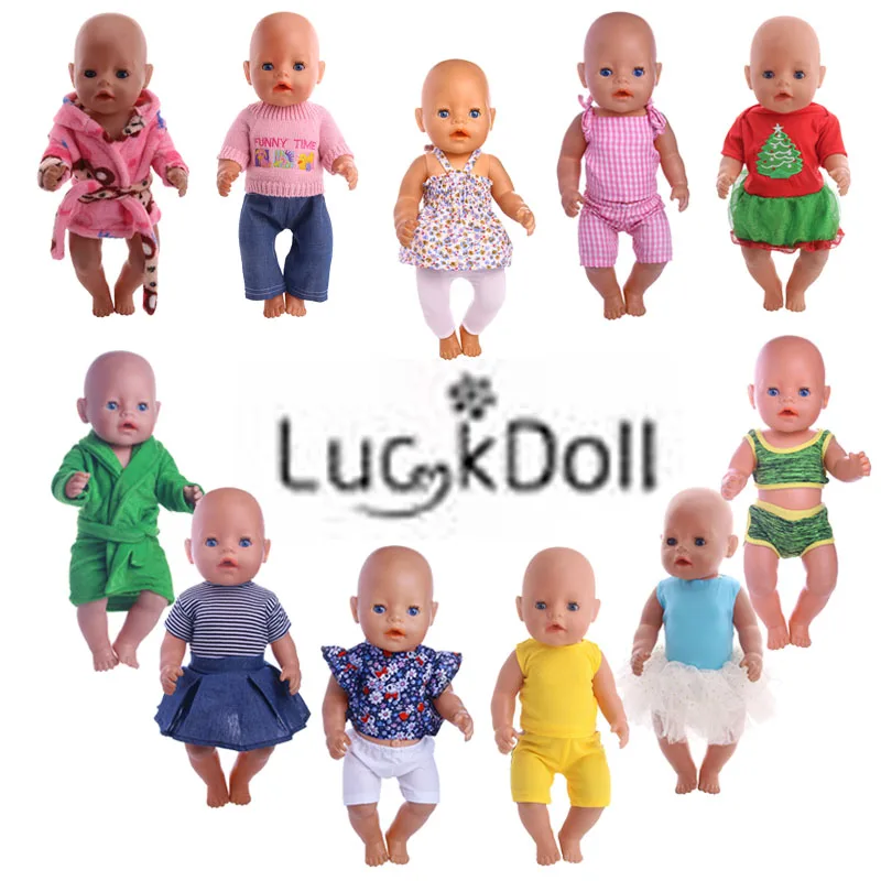 LUCKDOLL различные стильные наборы подходят 18 дюймов Американский 43 см Детские аксессуары для кукол, игрушки для девочек, поколение, подарок на день рождения