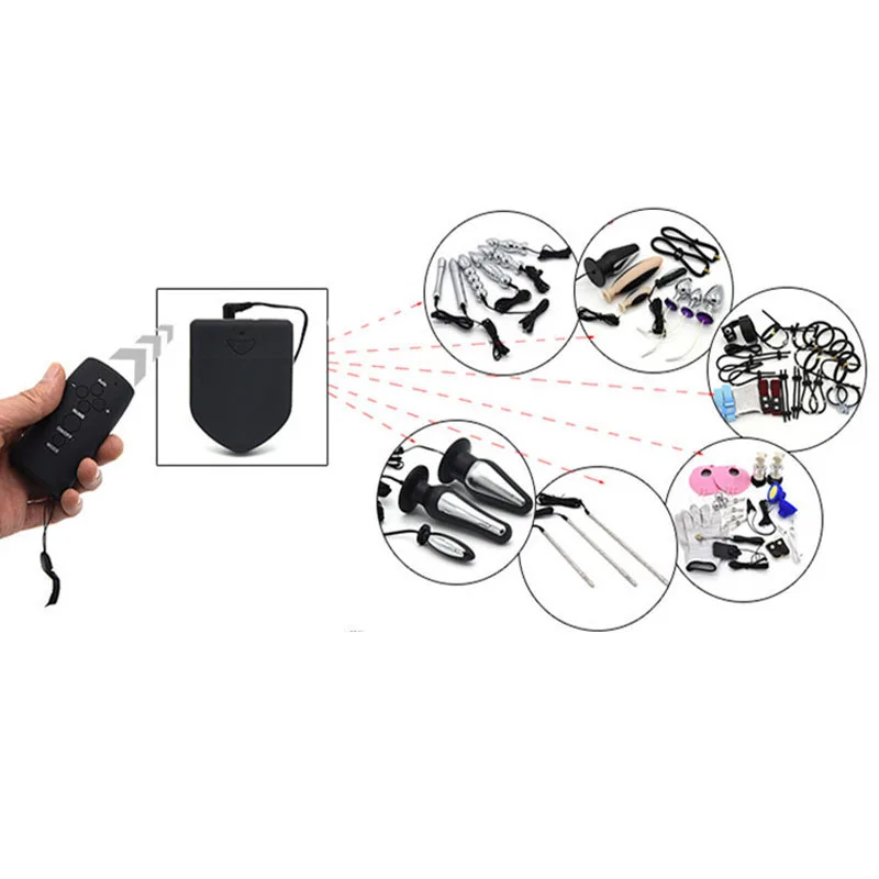 SM Players Electro Shock Host Controller And Cable,Electric Stimulation Massage Power Therapy Box Machine,Sex Tools For Couples