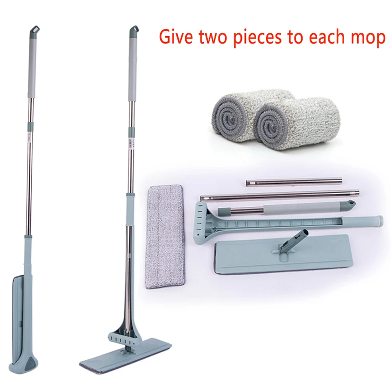 

Self-wring Squeeze Flat Household Cleaning Automatic Dehydration Mop The Floor Artifact Telescopic Mops Lazy Cleaner