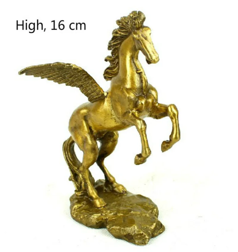 Коллекционные китайские медные животные Pegasus греческая мифология Крылатая муха