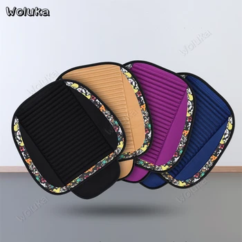 

Car Seat 3-Piece Set Cushion Cartoon Comfortable Universal kst Car Mat Buckwheat Shell Breathable Linen Cool Pad CD50 Q01