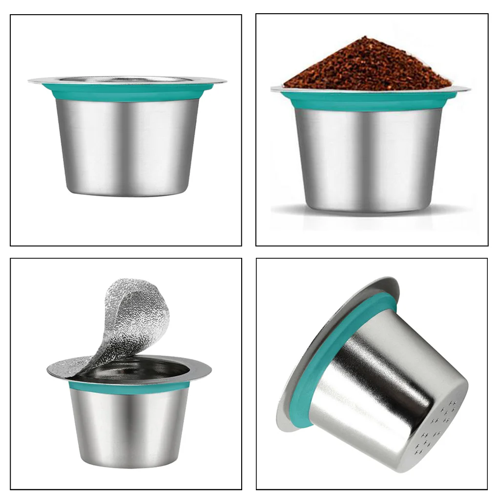 Reusable Espresso Capsules -Refillable Capsule Coffee Pods Filters Reusable Compatible with  Line Machines