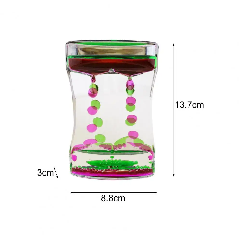 Liquid Timer Fun Decompression Bright Color Liquid Movement Bubble Dripping Oil Hourglass Dropshipping 6
