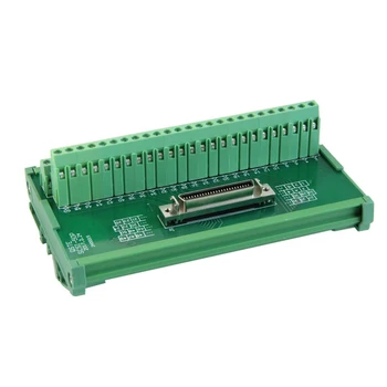

50 Pin Control Cabinet Terminal Blocks Din Rail Module Servo System Female Drive Durable Repairing Direct Fit Breakout Board
