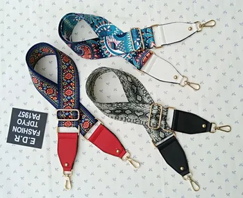 

Nylon Rainbow Bag Strap Handbag Belt Wide Shoulder Bag Strap Replacement Strap Accessory Bags Part Adjustable Belt For Bag gift