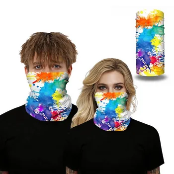 

Summer Outdoor Magic Scarf Men Rainbow Colorful Seamless Headband Tuban Bicycle Sport Thin Hand Band Headwear